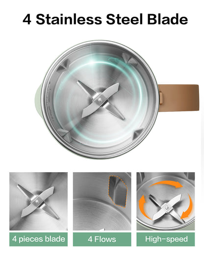 MOKKOM Automatic Nut Milk Maker, 20 oz Soy Milk Maker, Homemade Almond, Oat, Coconut, Soy, Plant-Based Milk and Dairy Free Beverages, Almond Milk Maker with Delay Start/Boild Water/Self Clean