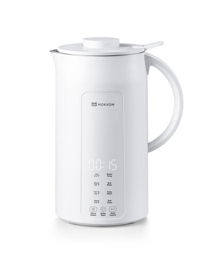 MOKKOM 9 in 1 Nut Milk Maker, 42oz Automatic Almond Milk Machine for Homemade Plant-Based Milk, Oats, Soy, Dairy Free Beverages, Soy Milk Maker with Delay Start/Keep Warm/Self-Cleaning/Boiling