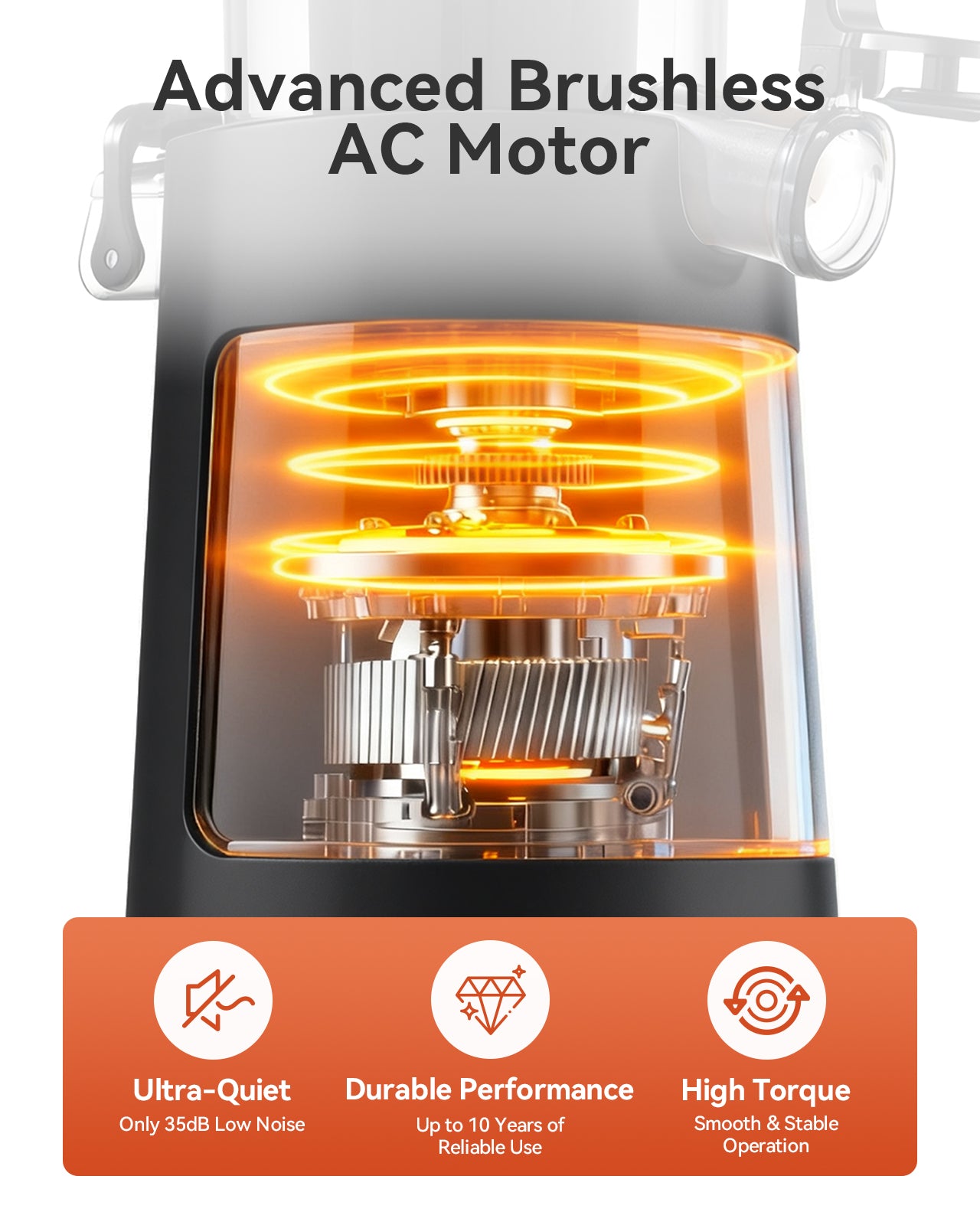 MOKKOM Cold Press Juicer, Updated Large Feed Chute Juice Extractor Machine, High Juice Yield, Slow Masticating Juicer Fit Whole Fruits Vegetables, Black