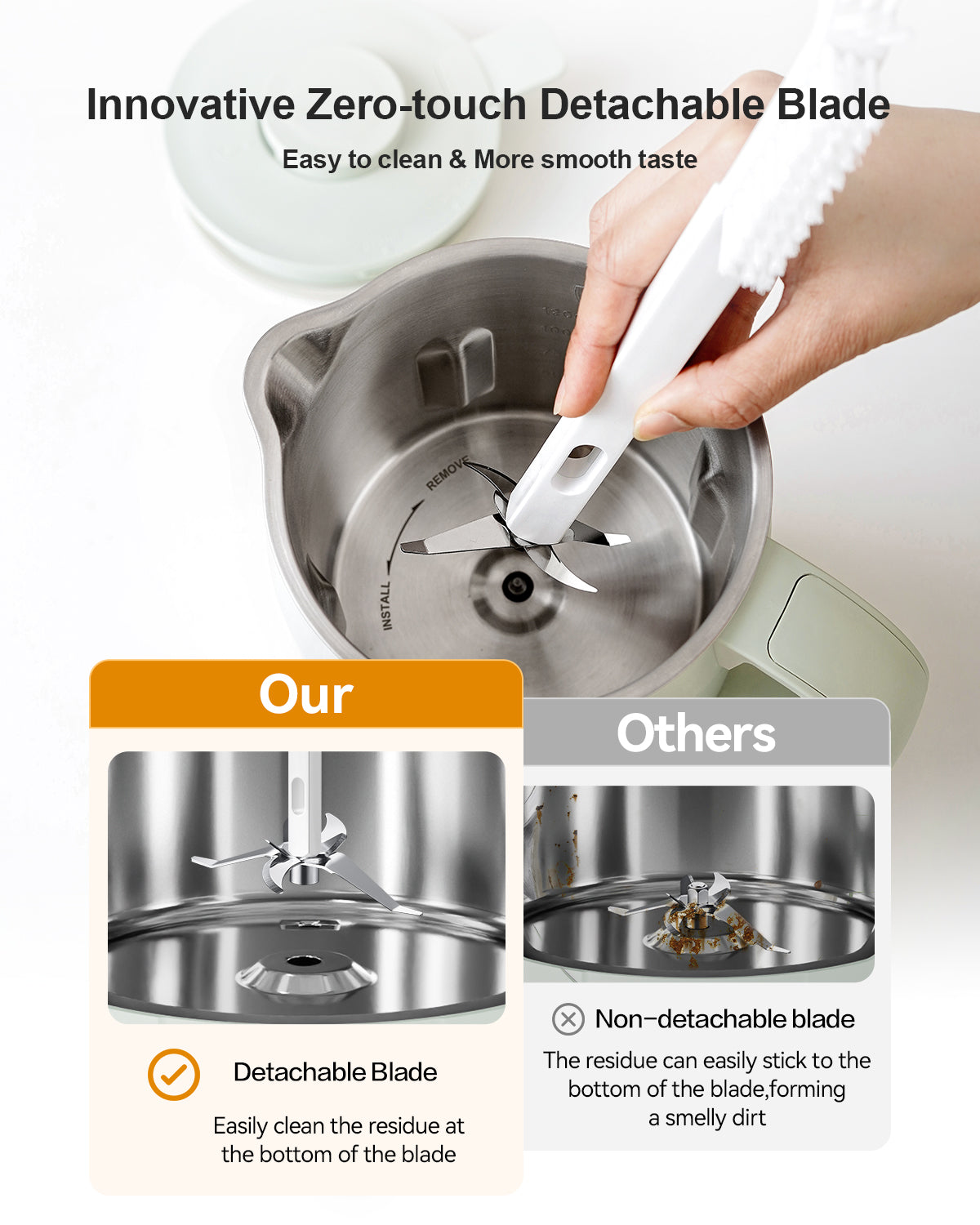 MOKKOM 9 in 1 Nut Milk Maker, 42oz Automatic Almond Milk Machine for Homemade Plant-Based Milk, Oats, Soy, Dairy Free Beverages, Soy Milk Maker with Delay Start/Keep Warm/Self-Cleaning/Boiling