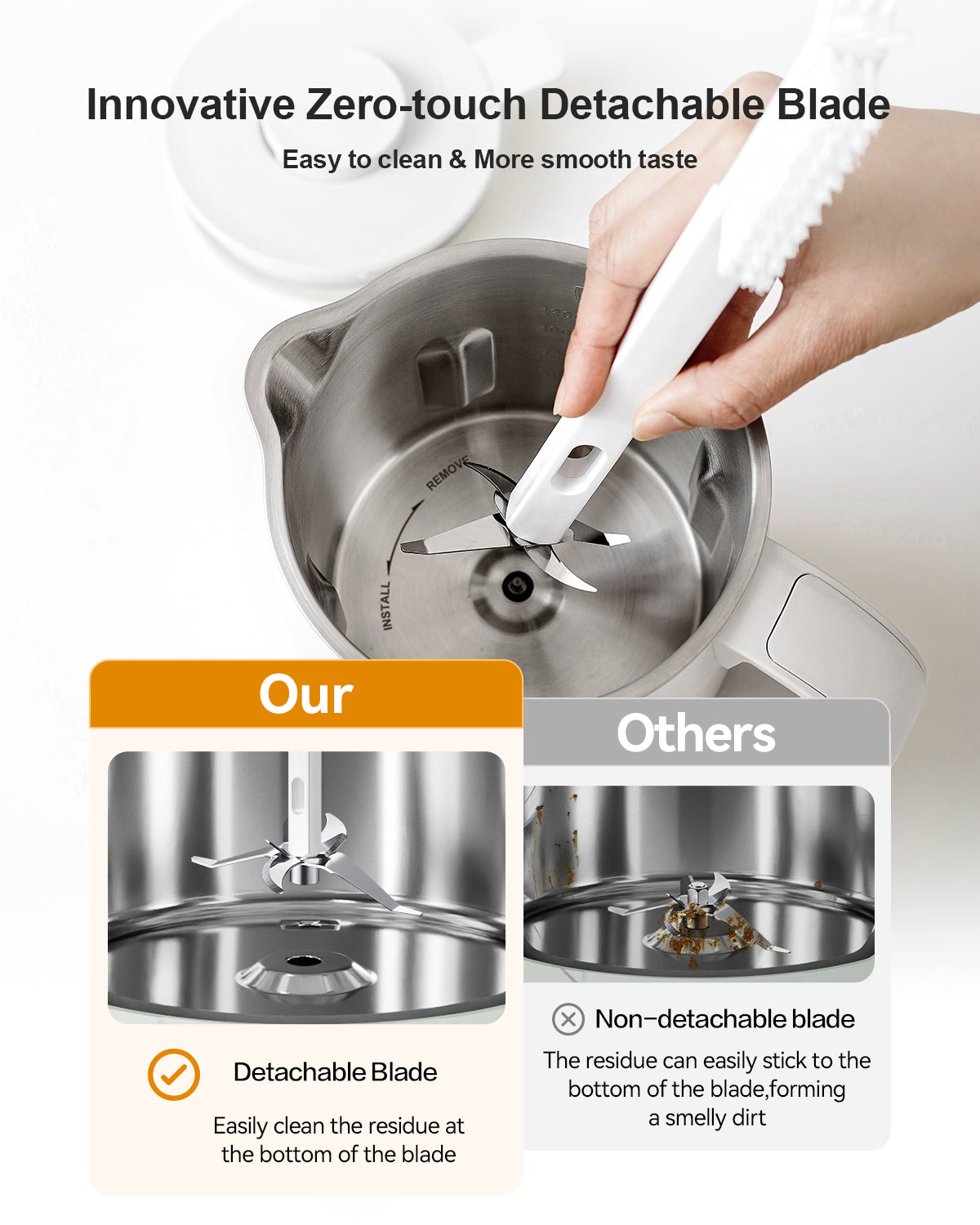 キッチン家電 mokk MOKKOM 9 in 1 Nut Milk Maker, 42oz Automatic Almond Milk Machine for H