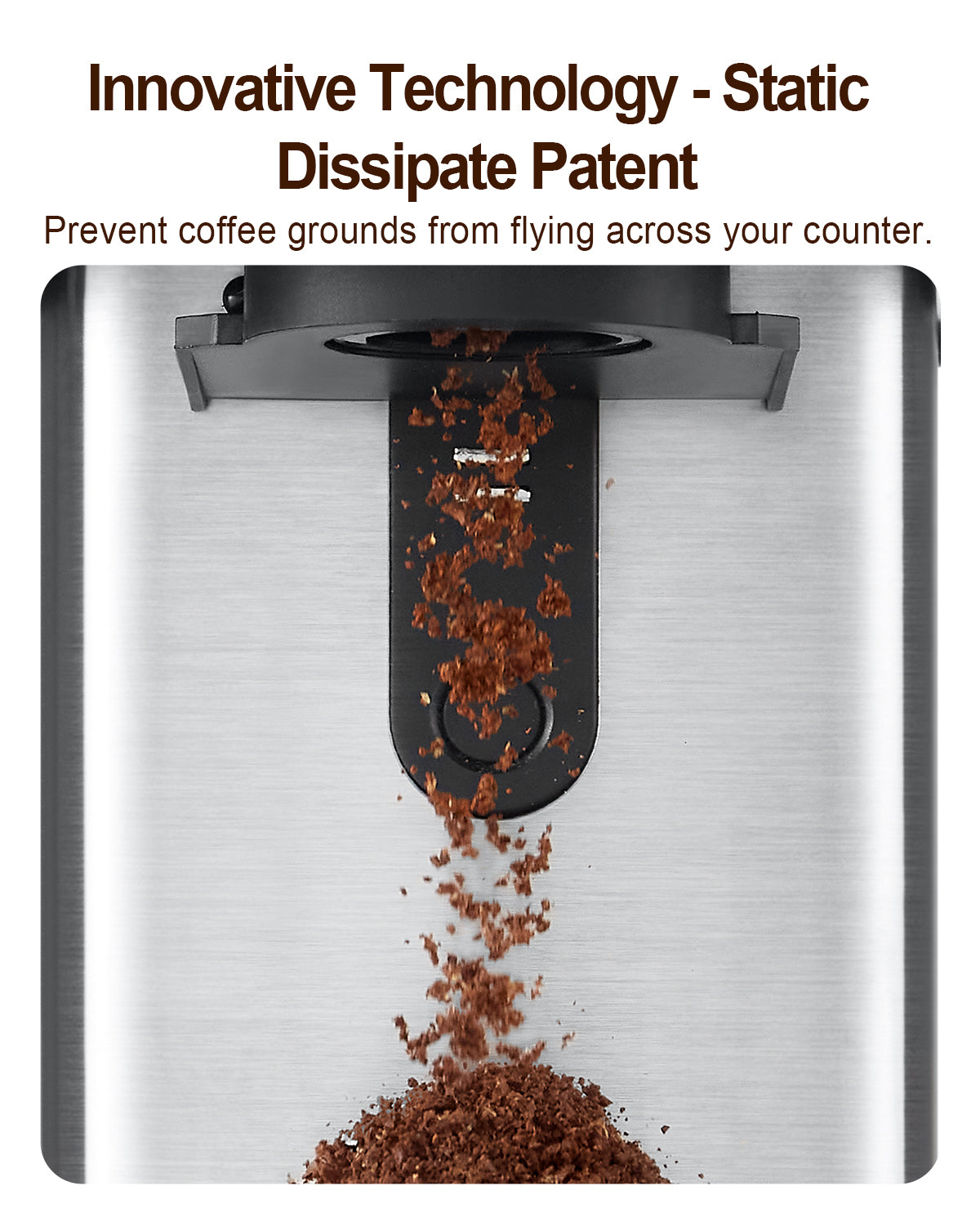 MOKKOM Coffee Grinder with Removable Coffee Scale via Bluetooth Connectivity, Anti-static Conical Burr Coffee Bean Grinder, 31 Precise Settings for Espresso/Drip/Pour Over/Cold Brew/French Press
